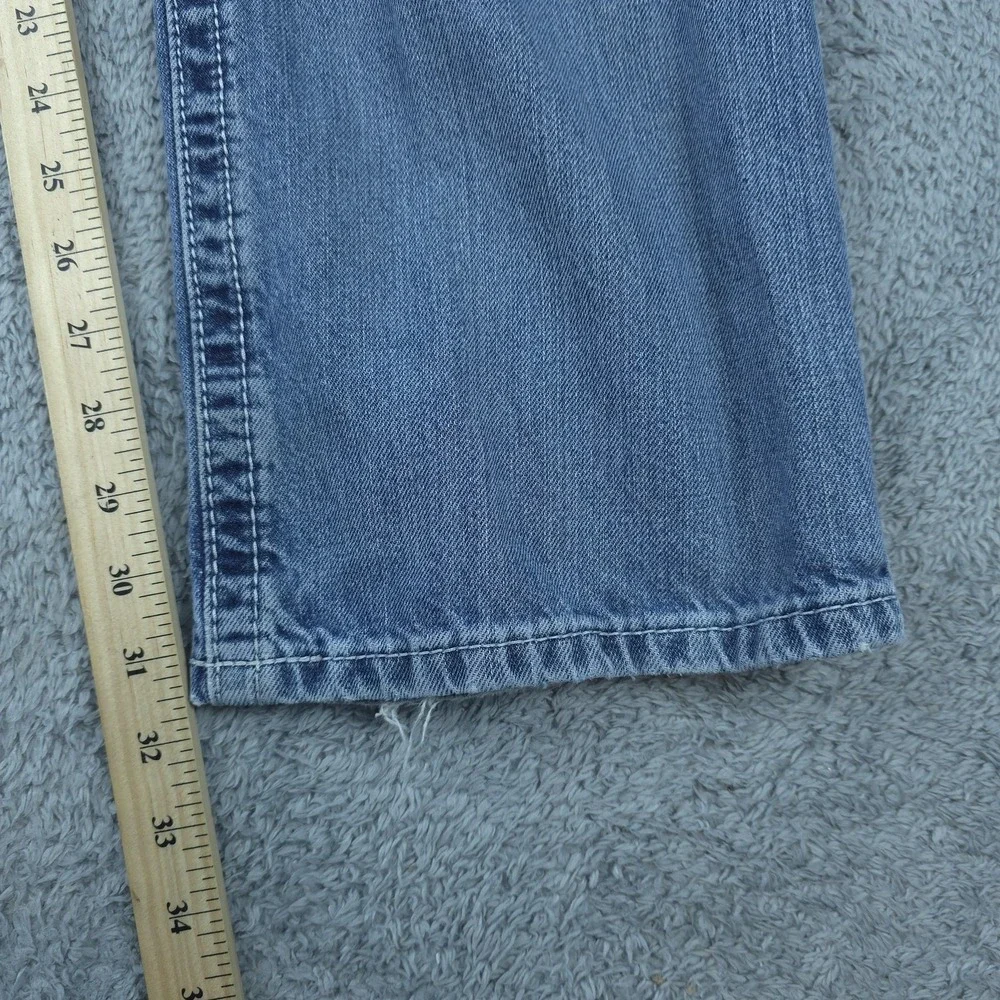 Ariat M4 Coltrane Jeans Mens 32x32 Light Blue Wash Bootcut Distressed